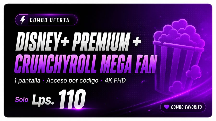 Disney+ Premium + Crunchyroll Mega Fan